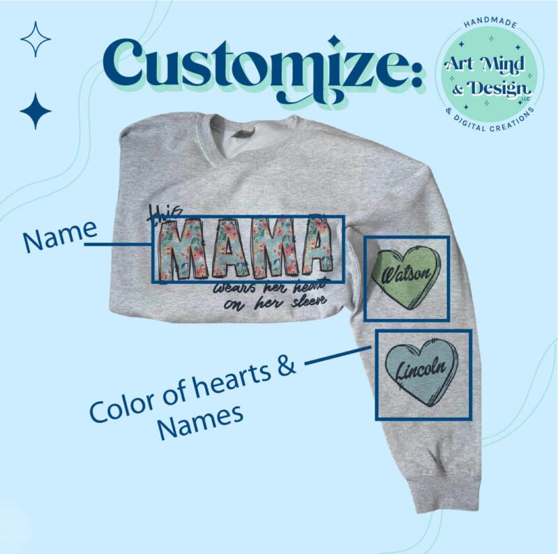 Customizable: Wears Her Heart on Her Sleeve - Image 3