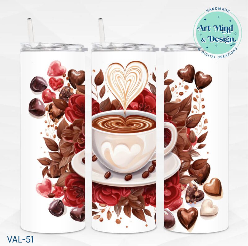 Heart Coffee **Sublimation PRINT ONLY**