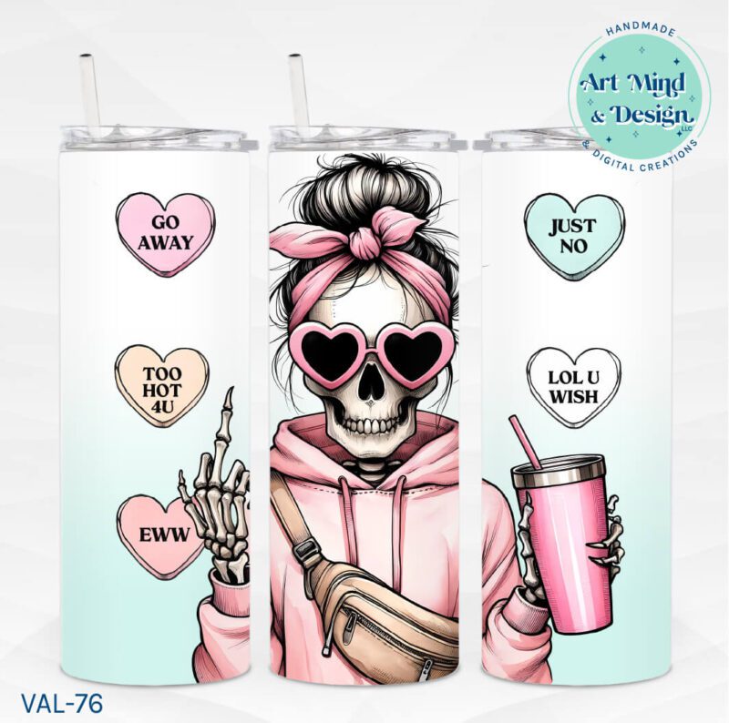 Skull Hearts  **Sublimation PRINT ONLY**