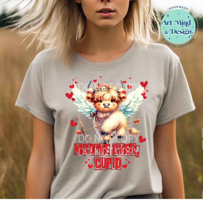 Baby Valentine Highland Cow (Sublimation)