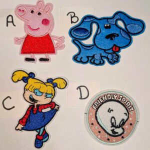Peppa Pig, Blue’s Clues, Rugrats & Casper Cartoon • Small Patches