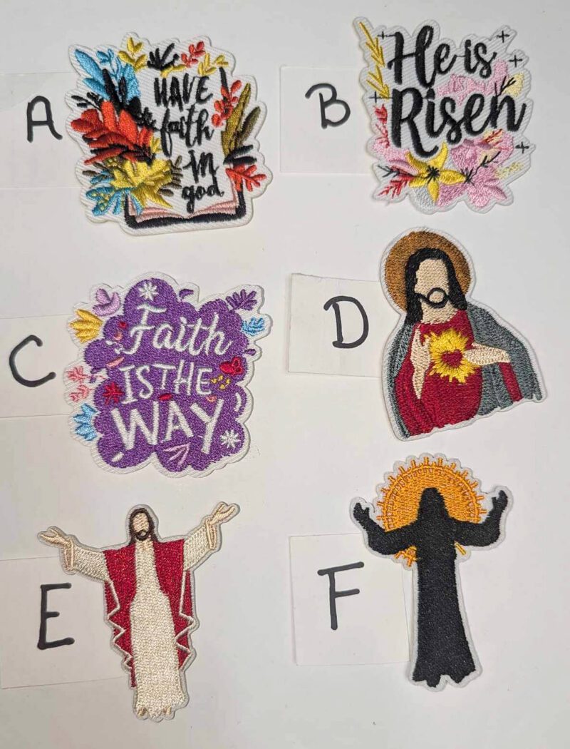 Sayings Faith, Cross, Jesus • Small Patches