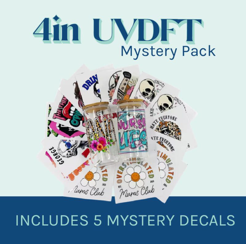 Mystery 5 pack 4in UVDTF