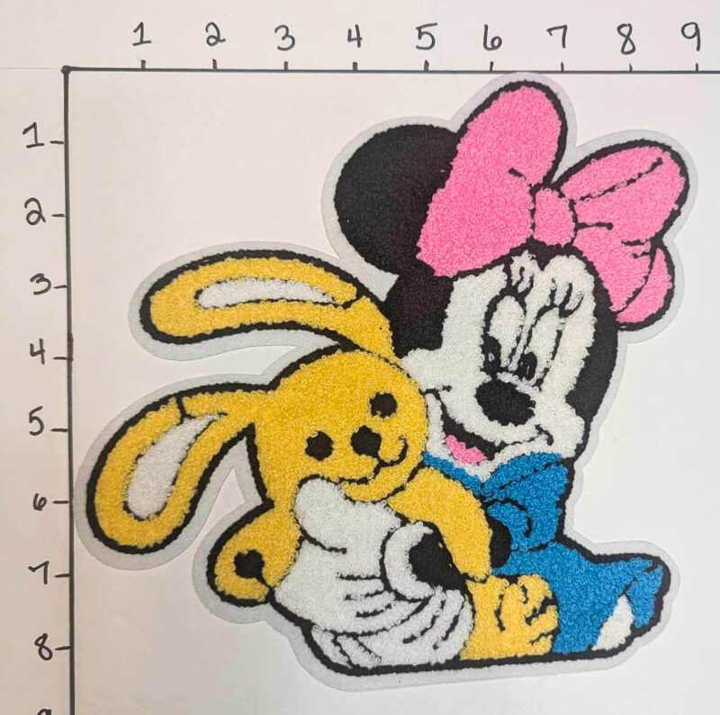 Cartoon Girl Mouse Holding Bunny • Big Patches