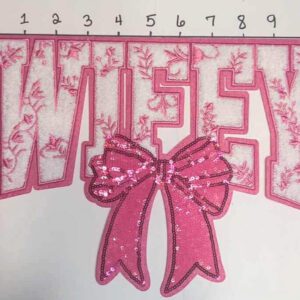 Pink Wifey Floral • Big Patches