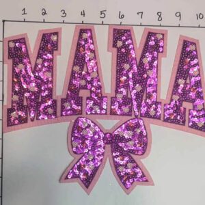 Mama Purple, Pink with Red and Pink Hearts • Big Patches