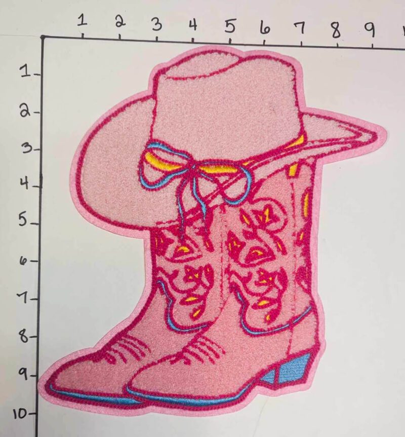 Pink Cowgirl Boots • Big Patches