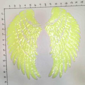 Yellow Faith Angel Wings • Big Patches