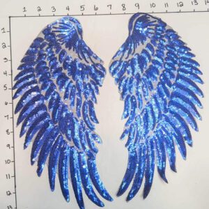 Blue Faith Angel Wings • Big Patches