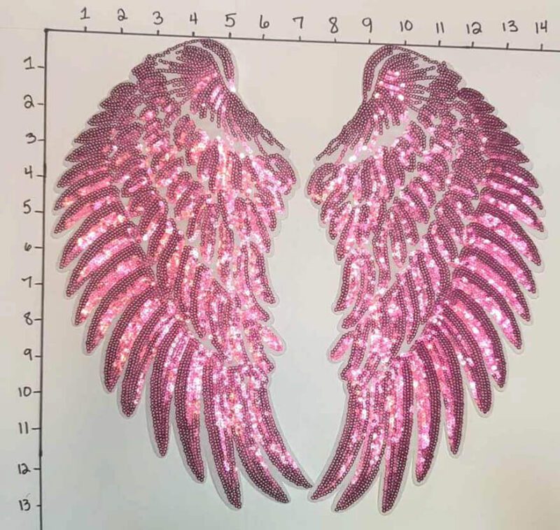 Hot Pink Faith Angel Wings • Big Patches