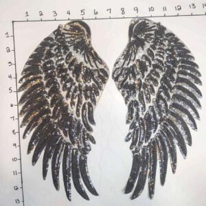 BLACK ON CLEAR WINGS