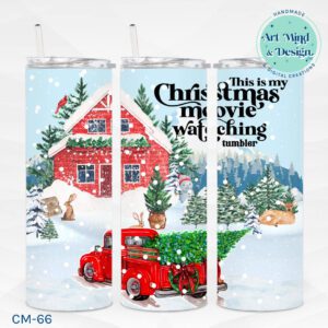 This is my Christmas Movie Watching Tumbler