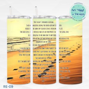 Faith, Feet in Sand Quote